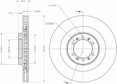 Remy RAD2208C - Disque de frein cwaw.fr