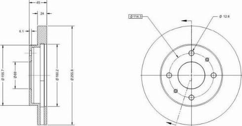 Remy RAD2211C - Disque de frein cwaw.fr