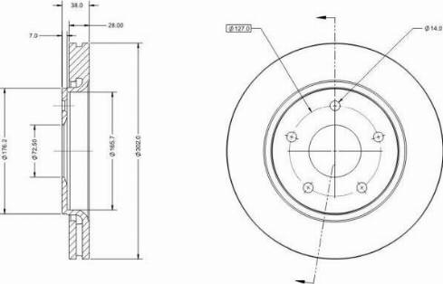 Remy RAD2229C - Disque de frein cwaw.fr