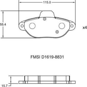 Remy RAP1055 - Kit de plaquettes de frein, frein à disque cwaw.fr