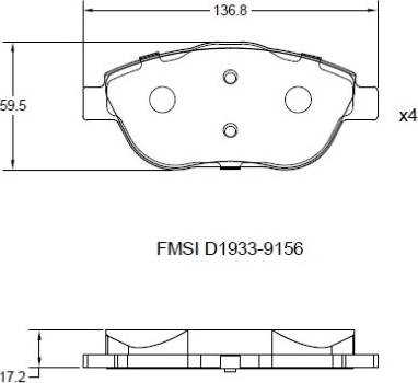 Remy RAP1053 - Kit de plaquettes de frein, frein à disque cwaw.fr