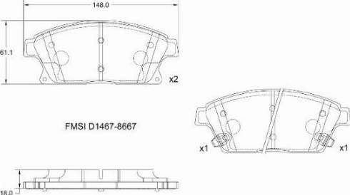 Remy RAP1061 - Kit de plaquettes de frein, frein à disque cwaw.fr