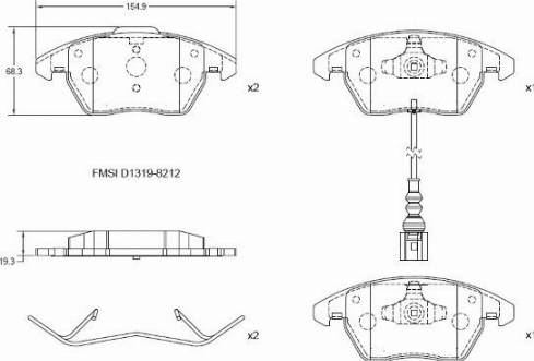 Remy RAP1006 - Kit de plaquettes de frein, frein à disque cwaw.fr