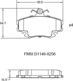 Remy RAP1021 - Kit de plaquettes de frein, frein à disque cwaw.fr