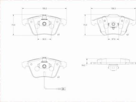 Remy RAP1070 - Kit de plaquettes de frein, frein à disque cwaw.fr