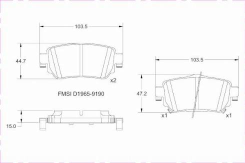 Remy RAP1161 - Kit de plaquettes de frein, frein à disque cwaw.fr