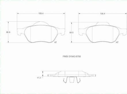 Remy RAP1350 - Kit de plaquettes de frein, frein à disque cwaw.fr