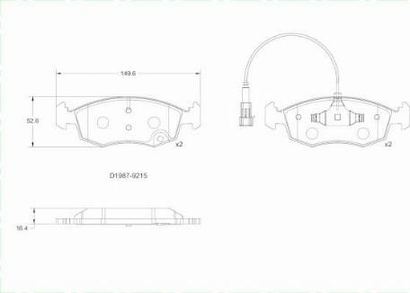 Remy RAP1376 - Kit de plaquettes de frein, frein à disque cwaw.fr