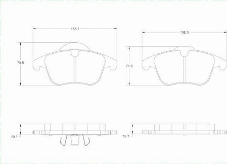 Remy RAP1239 - Kit de plaquettes de frein, frein à disque cwaw.fr