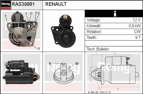 Remy RAS39881 - Démarreur cwaw.fr