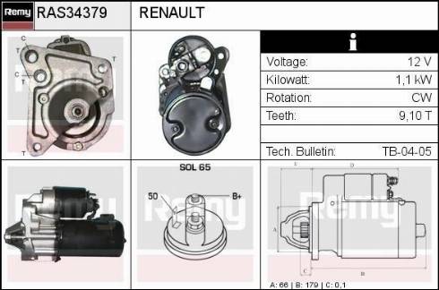 Remy RAS34379 - Démarreur cwaw.fr