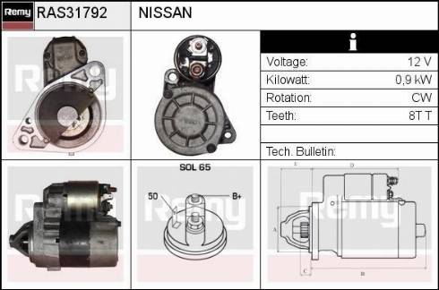 Remy RAS31792 - Démarreur cwaw.fr