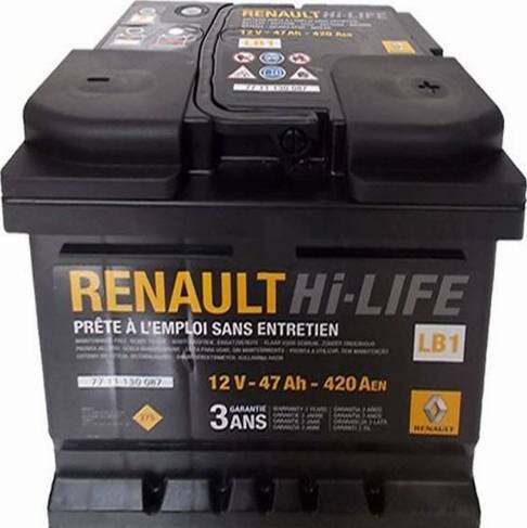 RENAULT 7711130087 - Batterie de démarrage cwaw.fr