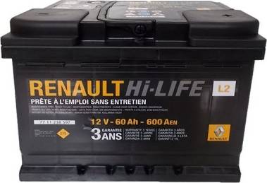 RENAULT 7711238597 - Batterie de démarrage cwaw.fr