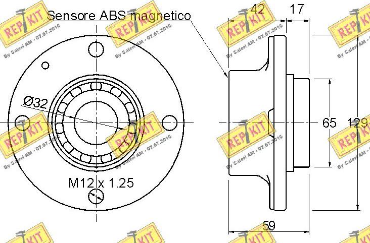 REPKIT RKB1930 - Kit de roulements de roue cwaw.fr