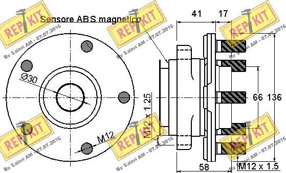 REPKIT RKB2409 - Kit de roulements de roue cwaw.fr