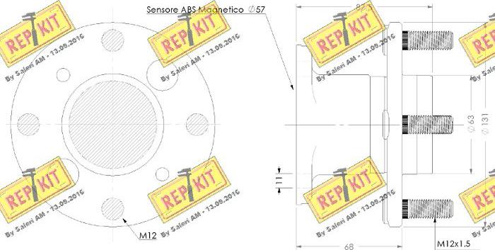 REPKIT RKB2825 - Kit de roulements de roue cwaw.fr