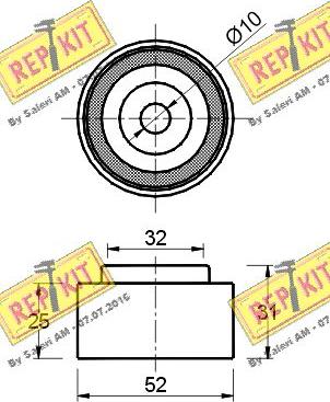 REPKIT RKT1401 - Poulie renvoi / transmission, courroie de distribution cwaw.fr