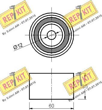 REPKIT RKT1408 - Poulie renvoi / transmission, courroie de distribution cwaw.fr