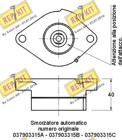 REPKIT RKT1822 - Tendeur de courroie, courroie trapézoïdale à nervures cwaw.fr