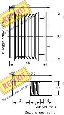 REPKIT RKT3164 - Poulie, alternateur cwaw.fr