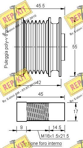 REPKIT RKT3137 - Poulie, alternateur cwaw.fr