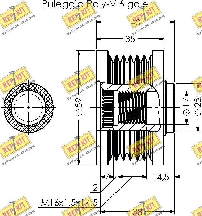 REPKIT RKT3392 - Poulie, alternateur cwaw.fr