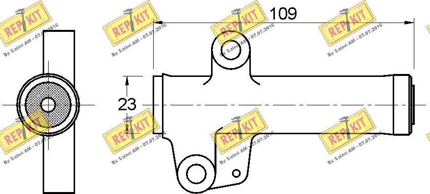 REPKIT RKT3290 - Amortisseur de vibrations, courroie de distribution cwaw.fr