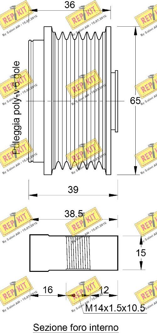 REPKIT RKT3753 - Poulie, alternateur cwaw.fr