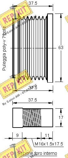 REPKIT RKT2962 - Poulie, alternateur cwaw.fr