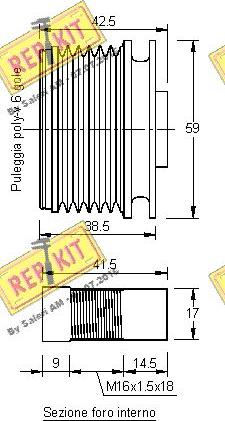 REPKIT RKT2967 - Poulie, alternateur cwaw.fr