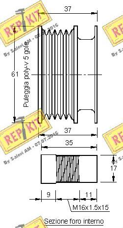 REPKIT RKT2939 - Poulie, alternateur cwaw.fr