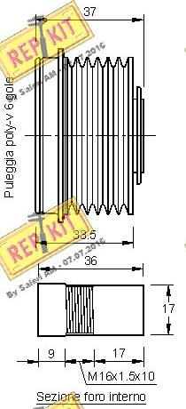 REPKIT RKT2926 - Poulie, alternateur cwaw.fr