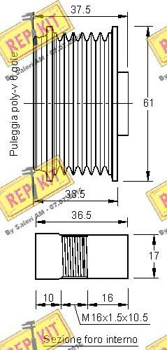 REPKIT RKT2698 - Poulie, alternateur cwaw.fr