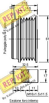 REPKIT RKT2300 - Poulie, alternateur cwaw.fr