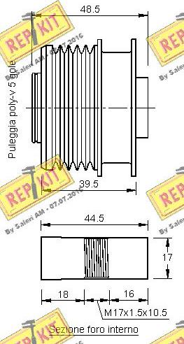 REPKIT RKT2370 - Poulie, alternateur cwaw.fr