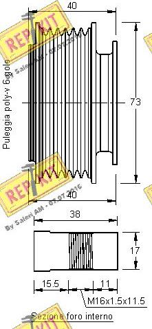 REPKIT RKT2291 - Poulie, alternateur cwaw.fr