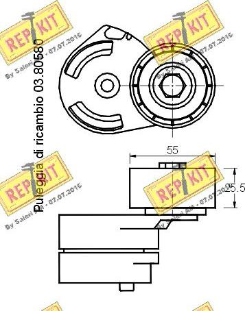 REPKIT RKT2287 - Tendeur de courroie, courroie trapézoïdale à nervures cwaw.fr