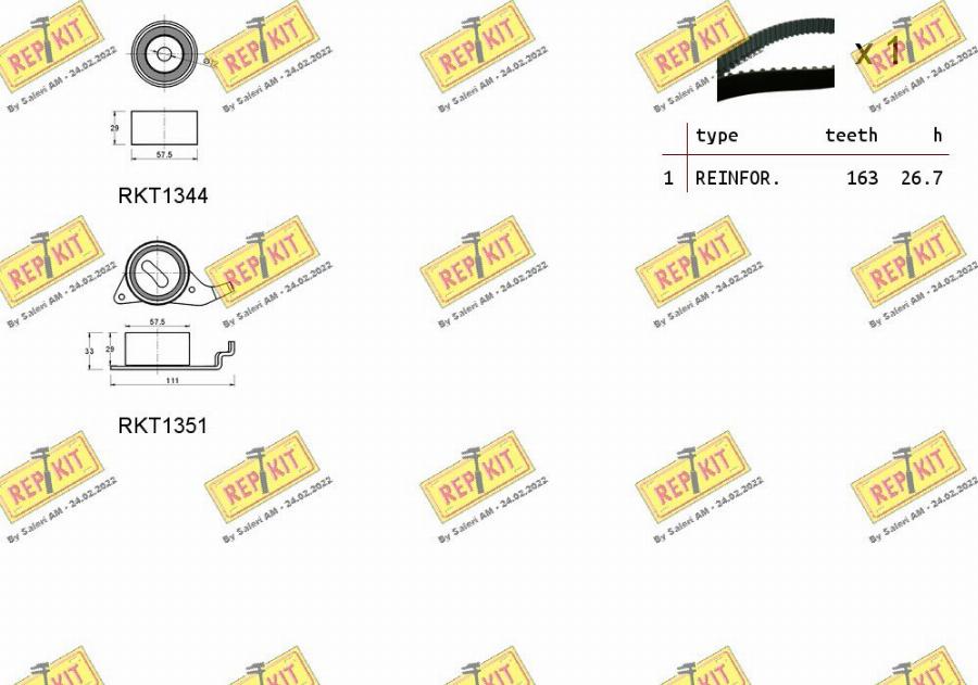 REPKIT RKTK0988 - Kit de distribution cwaw.fr