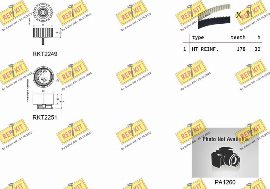 REPKIT RKTK0925PA - Pompe à eau + kit de courroie de distribution cwaw.fr