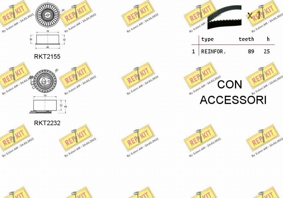 REPKIT RKTK0921 - Kit de distribution cwaw.fr