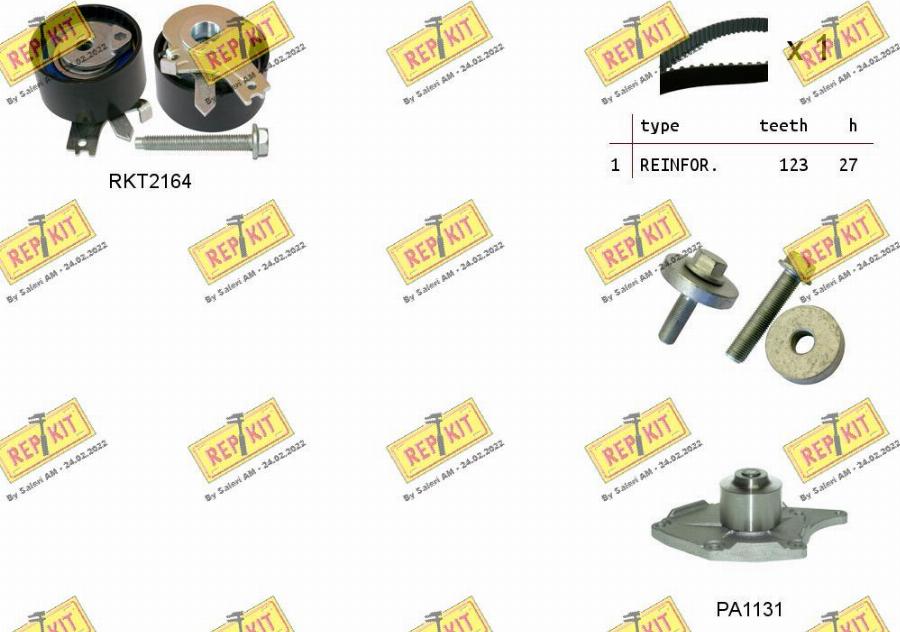 REPKIT RKTK0863PA - Pompe à eau + kit de courroie de distribution cwaw.fr