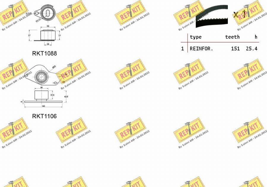 REPKIT RKTK0888 - Kit de distribution cwaw.fr