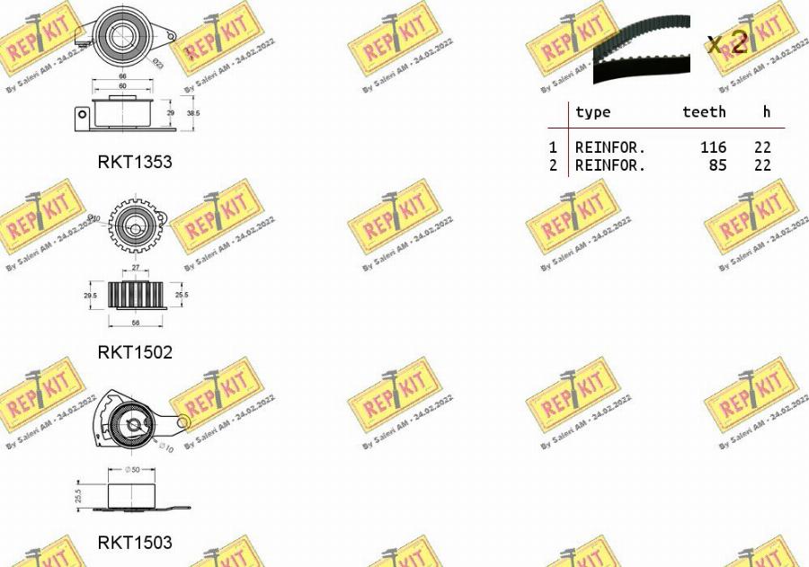 REPKIT RKTK0822 - Kit de distribution cwaw.fr