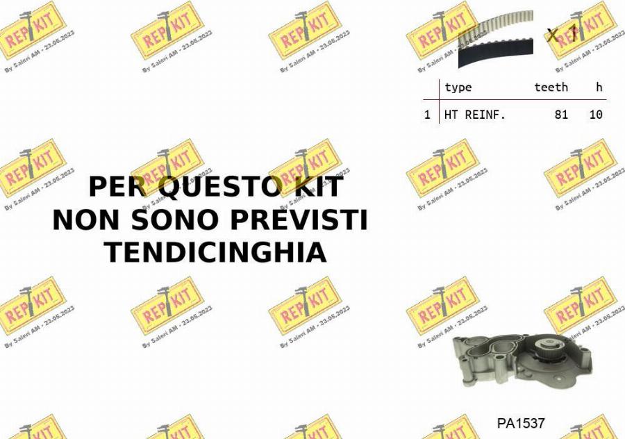 REPKIT RKTK0B02PA4 - Pompe à eau + kit de courroie de distribution cwaw.fr