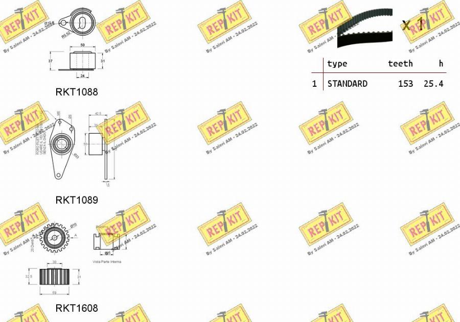 REPKIT RKTK1048 - Kit de distribution cwaw.fr