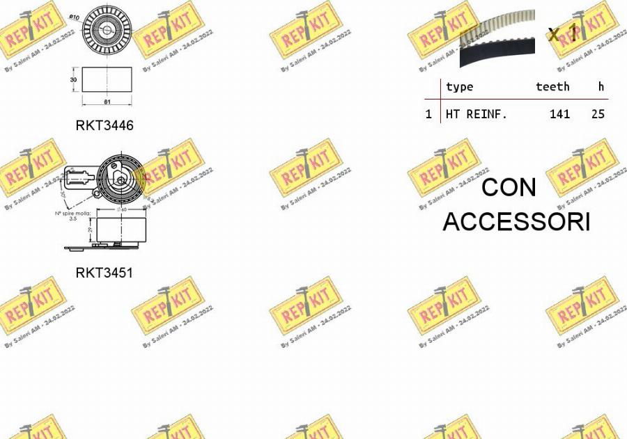 REPKIT RKTK1158 - Kit de distribution cwaw.fr