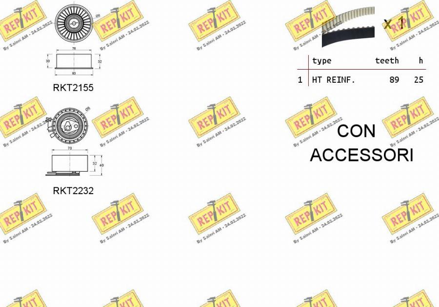 REPKIT RKTK1152 - Kit de distribution cwaw.fr