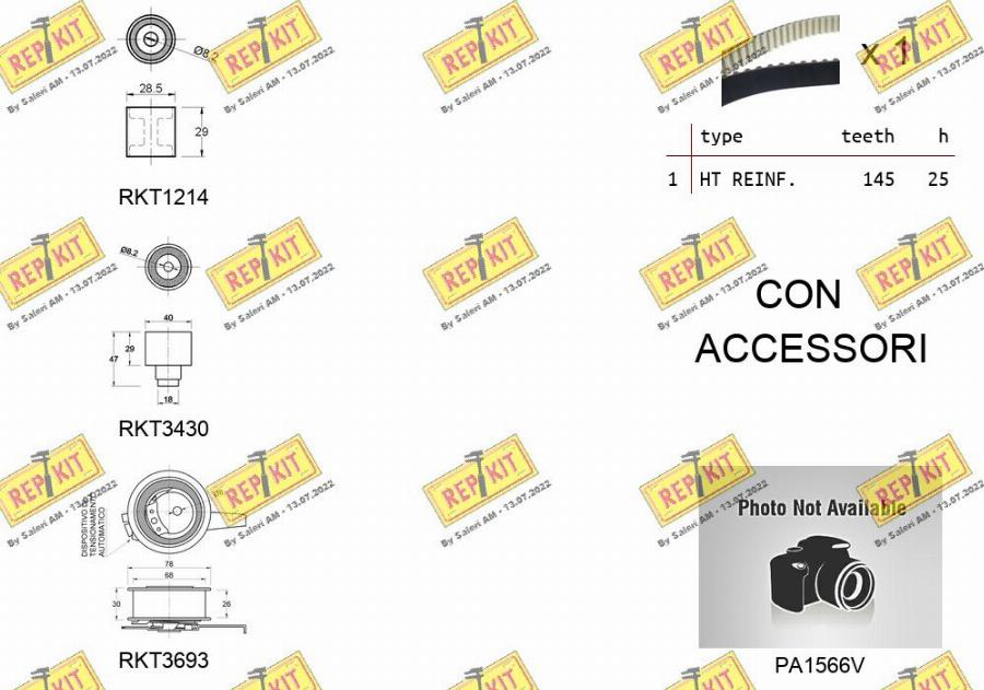 REPKIT RKTK1166PA2 - Pompe à eau + kit de courroie de distribution cwaw.fr