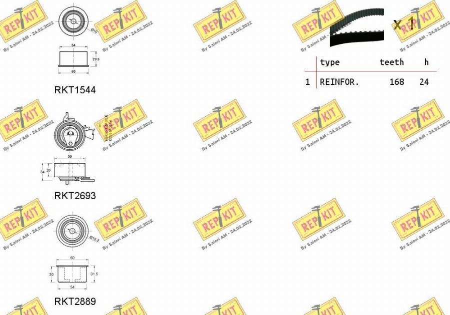 REPKIT RKTK1108 - Kit de distribution cwaw.fr